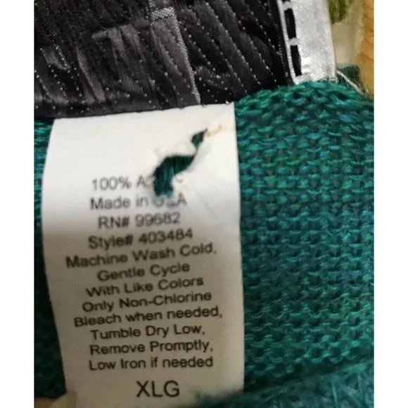 Green Pullover Lightweight Sweater Women’s 212 New York Hi-lo XLG Shirt Top - Picture 4 of 5